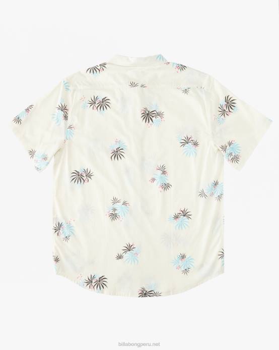 hombres piedra Billabong mini camisa de manga corta de los domingos 04LD588