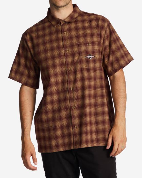 hombres puerto Billabong camisa de manga corta amanecer 04LD622