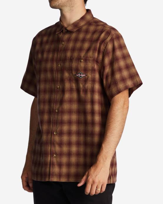 hombres puerto Billabong camisa de manga corta amanecer 04LD622