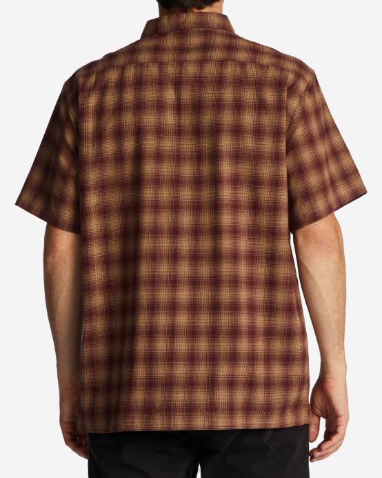 hombres puerto Billabong camisa de manga corta amanecer 04LD622