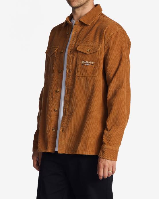 hombres tierra Billabong camisa de manga larga de días bong 04LD611