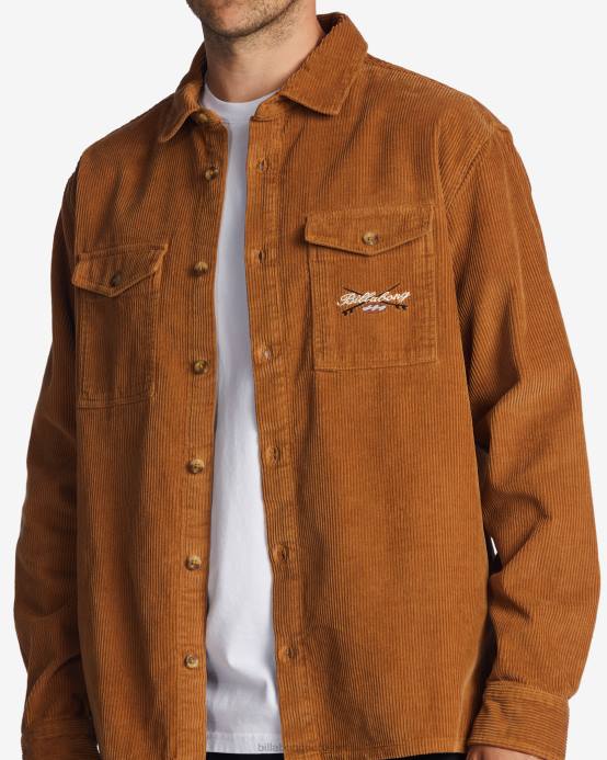 hombres tierra Billabong camisa de manga larga de días bong 04LD611