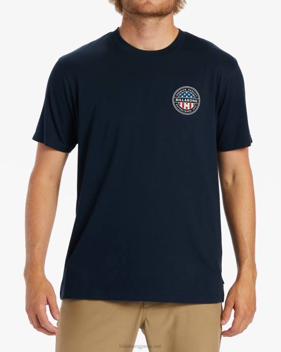 hombres Armada Billabong camiseta rotor americano 04LD322