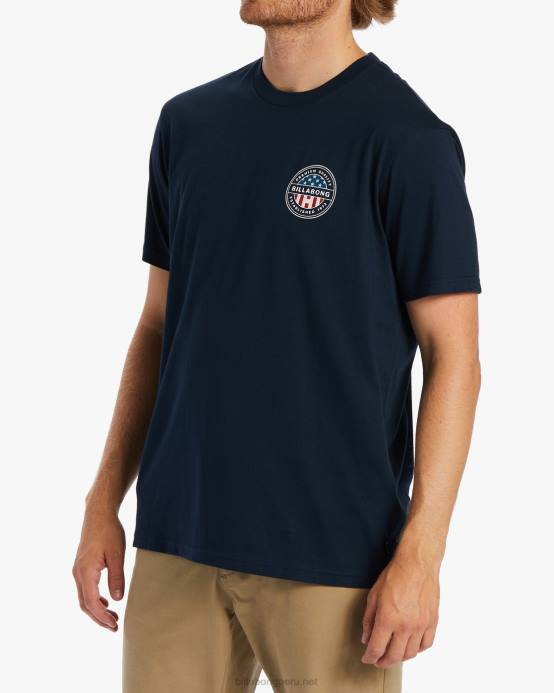 hombres Armada Billabong camiseta rotor americano 04LD322