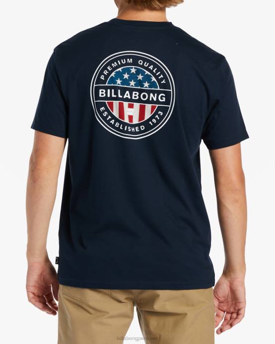 hombres Armada Billabong camiseta rotor americano 04LD322