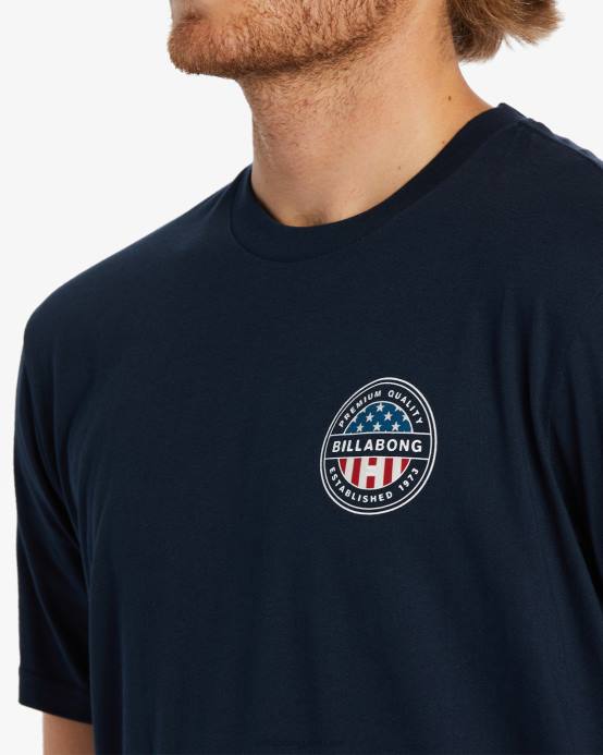 hombres Armada Billabong camiseta rotor americano 04LD322