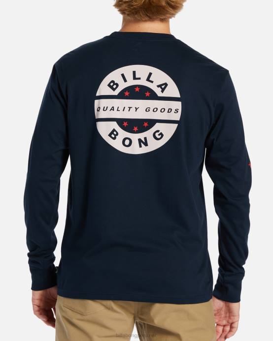 hombres Armada Billabong playera manga larga rotor vintage 04LD429