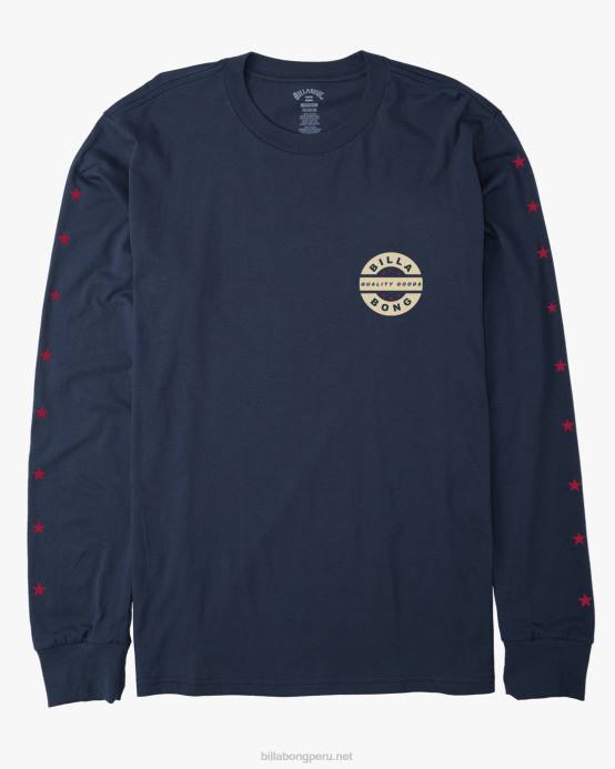 hombres Armada Billabong playera manga larga rotor vintage 04LD429