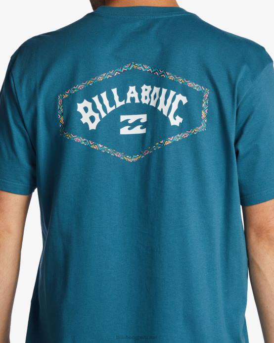 hombres Laguna Azul Billabong camiseta con arco de salida 04LD544