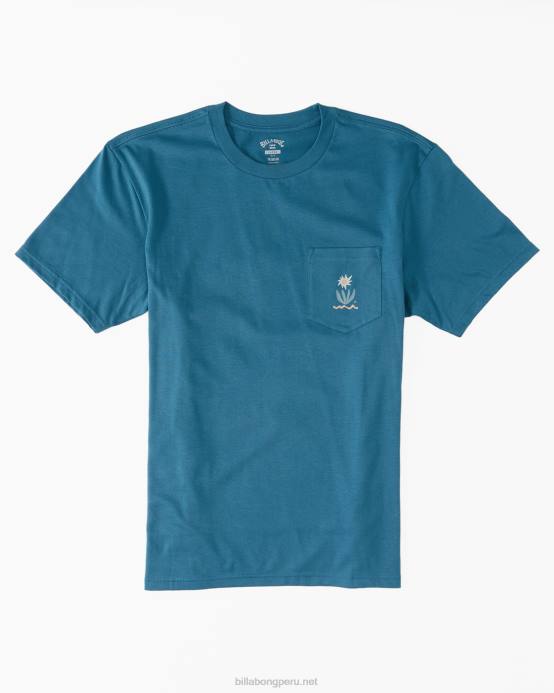 hombres Laguna Azul Billabong camiseta con bolsillo troppo 04LD599