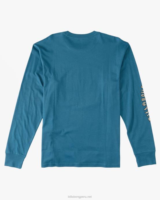 hombres Laguna Azul Billabong camiseta de manga larga con espalda descubierta 04LD661