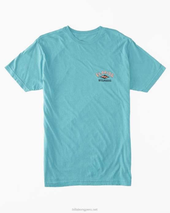 hombres Mar verde Billabong camiseta arco flamenco 04LD336