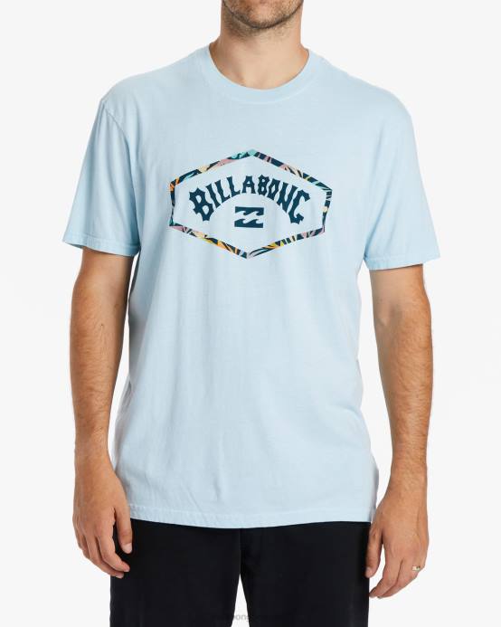 hombres azul costero Billabong playera de manga corta con arco de salida 04LD552