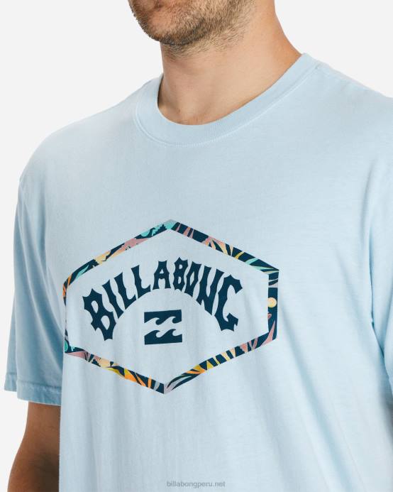 hombres azul costero Billabong playera de manga corta con arco de salida 04LD552