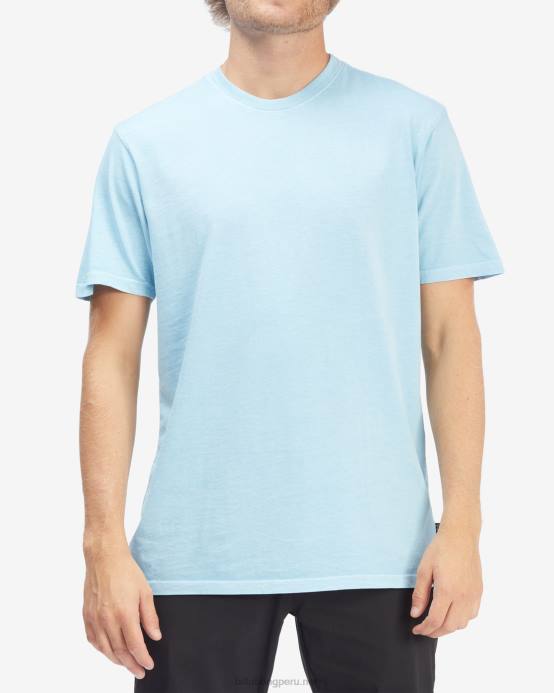 hombres azul costero Billabong playera de manga corta con lavado ondulado 04LD555