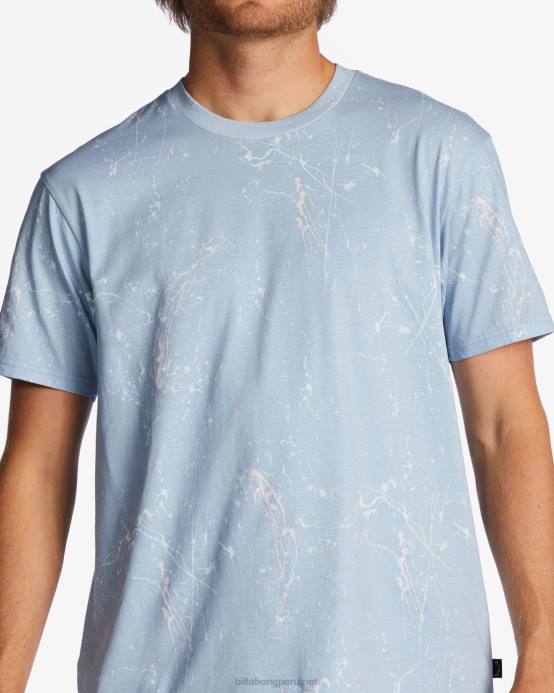 hombres azul lavado Billabong camiseta de lavado esencial 04LD424