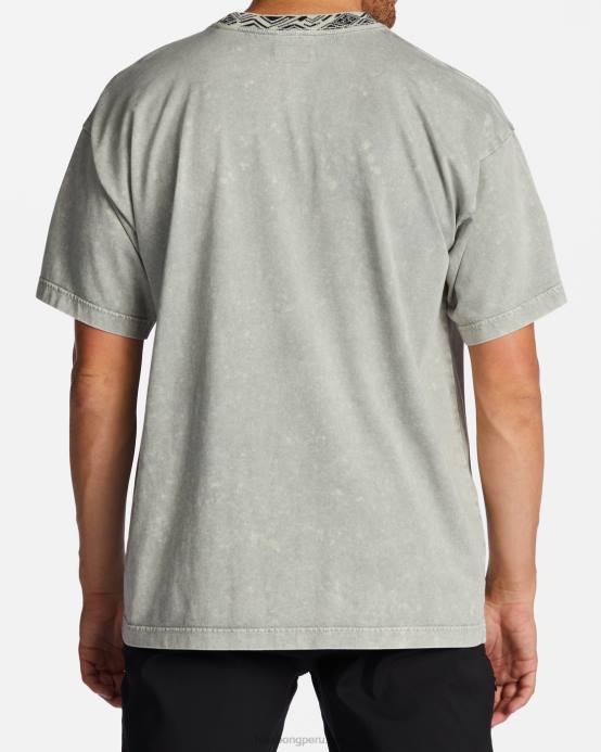 hombres azul lavado Billabong camiseta felix 04LD669