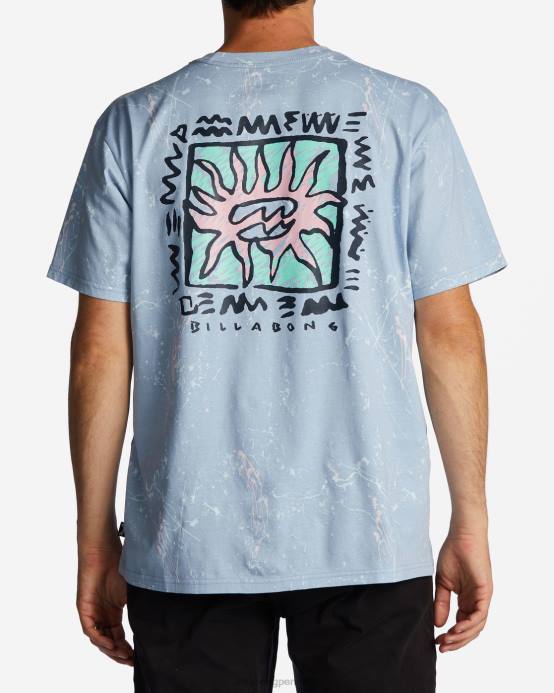 hombres azul lavado Billabong en caja en camiseta 04LD565
