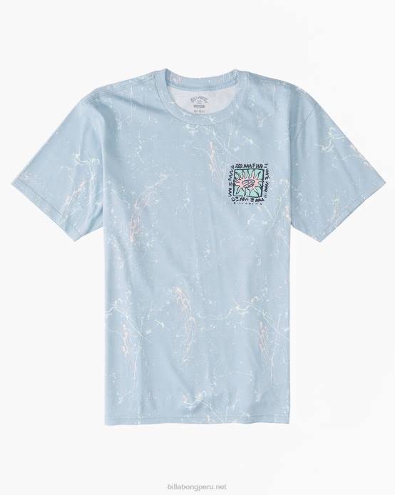 hombres azul lavado Billabong en caja en camiseta 04LD565