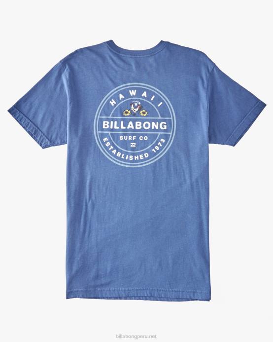 hombres azul oscuro Billabong camiseta gallo rotor 04LD301