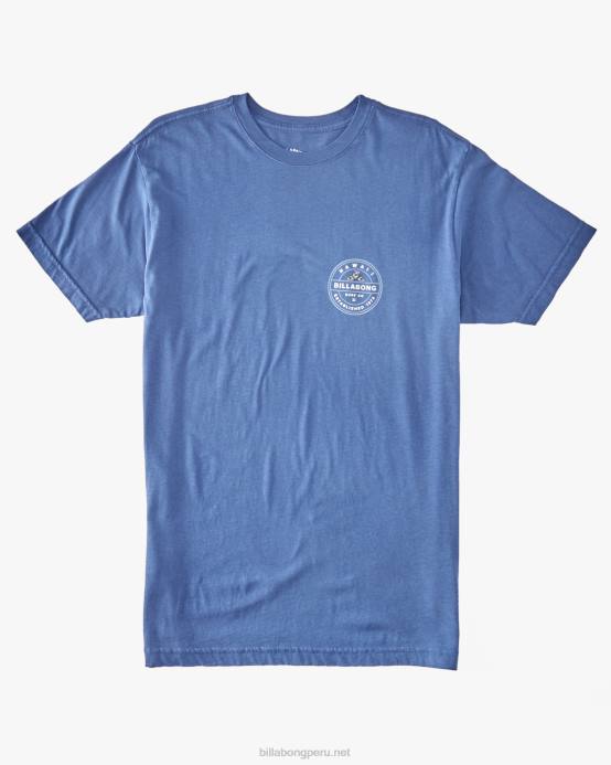 hombres azul oscuro Billabong camiseta gallo rotor 04LD301