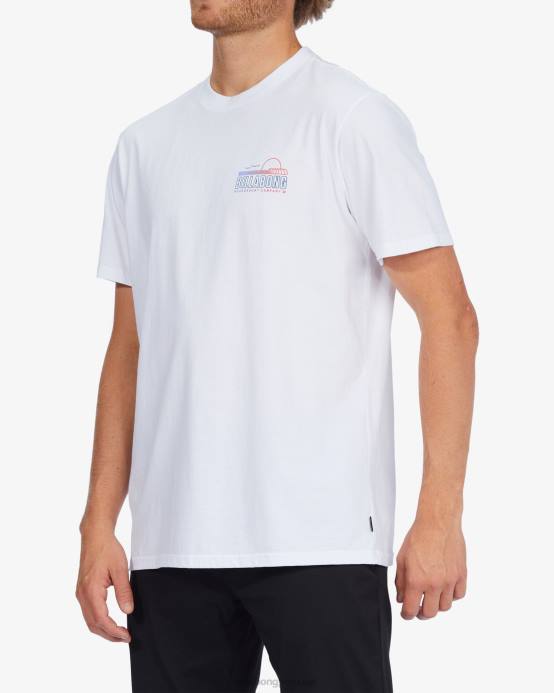 hombres blanco Billabong camiseta de manga corta lounge 04LD668