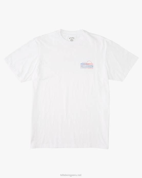hombres blanco Billabong camiseta de manga corta lounge 04LD668
