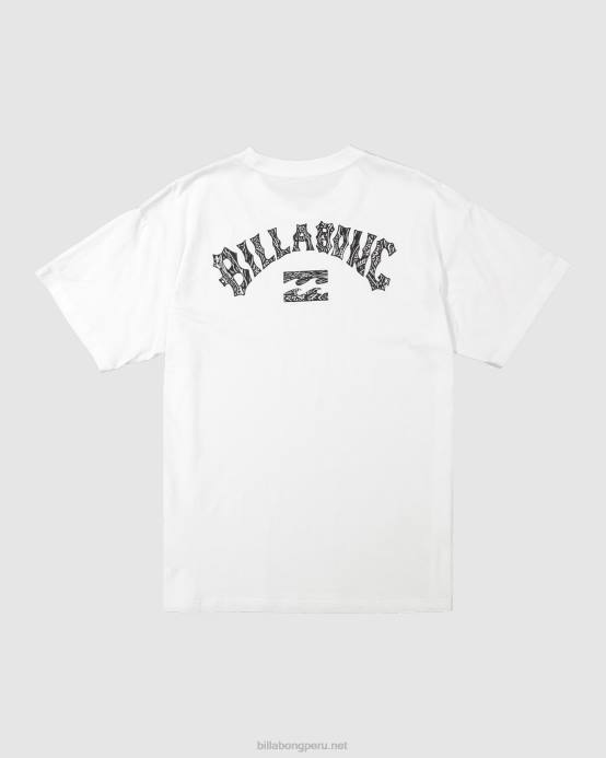 hombres blanco Billabong playera manga corta arco pilpeled 04LD398
