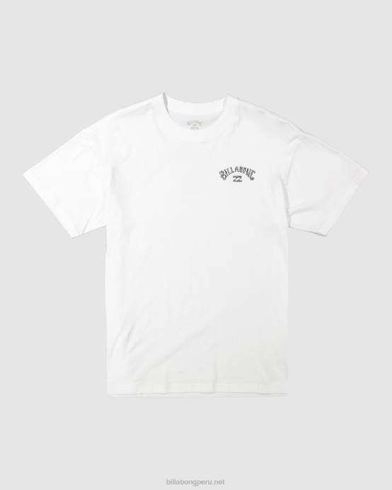 hombres blanco Billabong playera manga corta arco pilpeled 04LD398