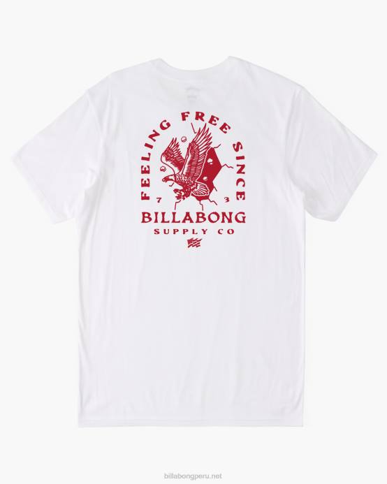 hombres blanco Billabong romper libre camiseta 04LD376