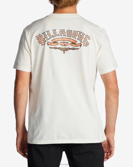 hombres blanquecino Billabong camiseta con bolsillo troppo 04LD592