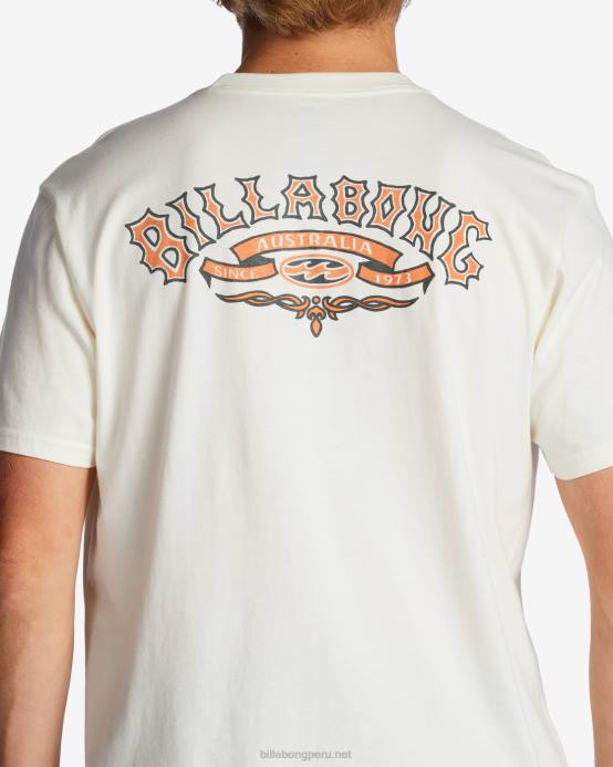 hombres blanquecino Billabong camiseta con bolsillo troppo 04LD592