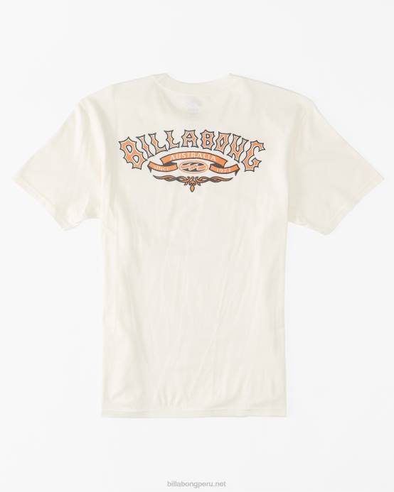 hombres blanquecino Billabong camiseta con bolsillo troppo 04LD592