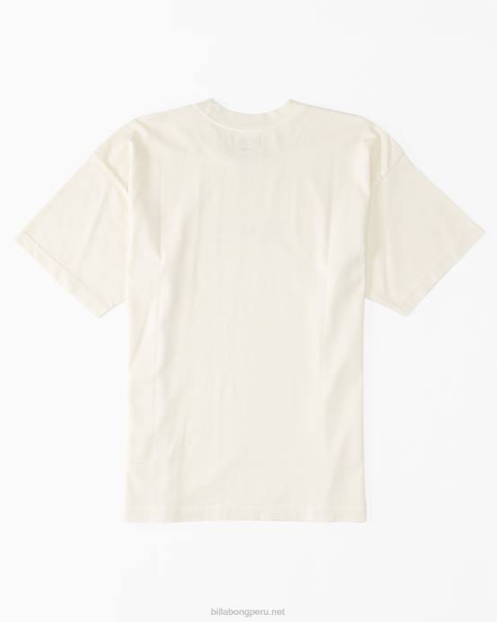 hombres blanquecino Billabong camiseta de manga corta con efecto lavado en la espalda og 04LD355