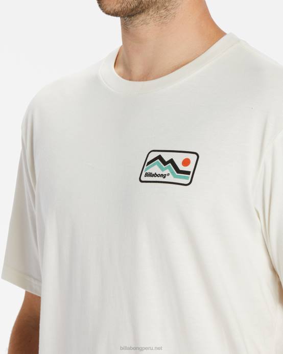 hombres blanquecino Billabong camiseta de manga corta con largo a/div 04LD475