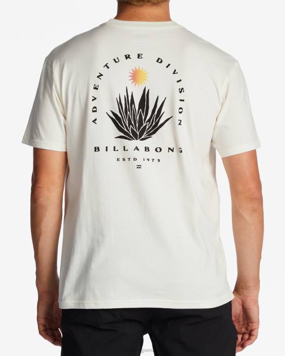 hombres blanquecino Billabong camiseta de manga corta orgánica de agave a/div 04LD257
