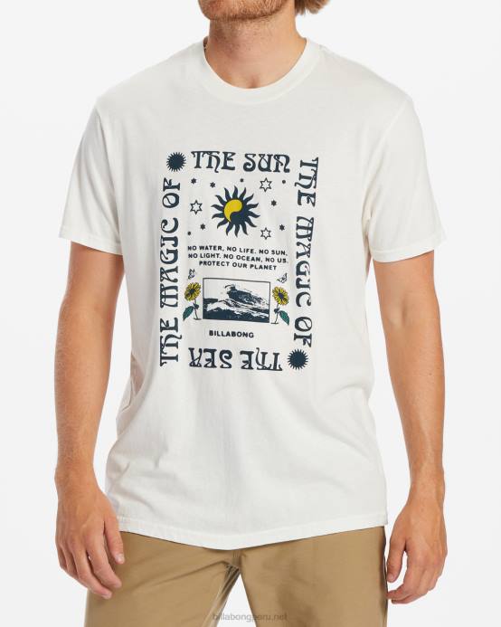 hombres blanquecino Billabong camiseta de manga corta sol mágico 04LD564