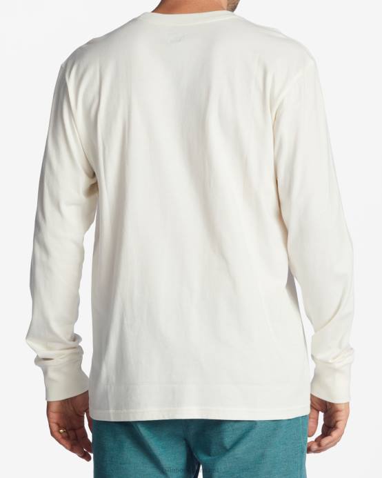 hombres blanquecino Billabong camiseta manga larga iconos a/div 04LD468