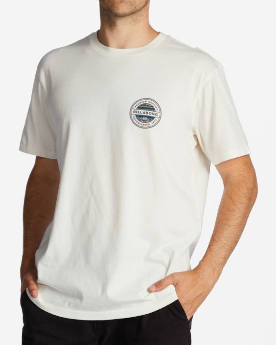 hombres blanquecino Billabong camiseta rotor 04LD525