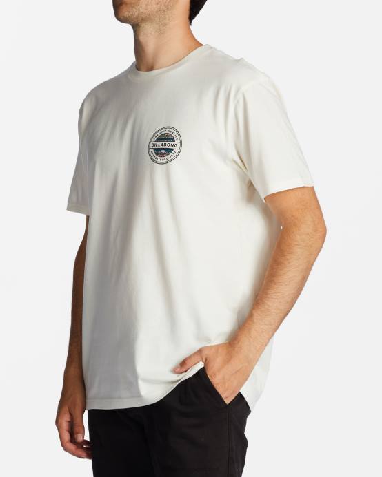 hombres blanquecino Billabong camiseta rotor 04LD525