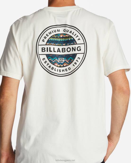 hombres blanquecino Billabong camiseta rotor 04LD525