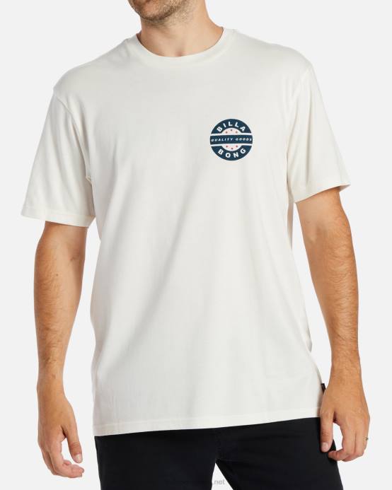 hombres blanquecino Billabong camiseta rotor vintage 04LD357