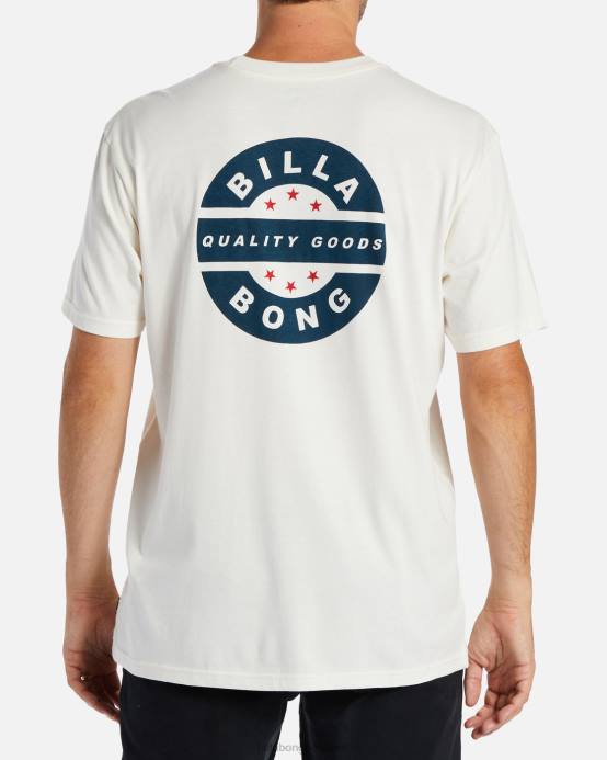 hombres blanquecino Billabong camiseta rotor vintage 04LD357