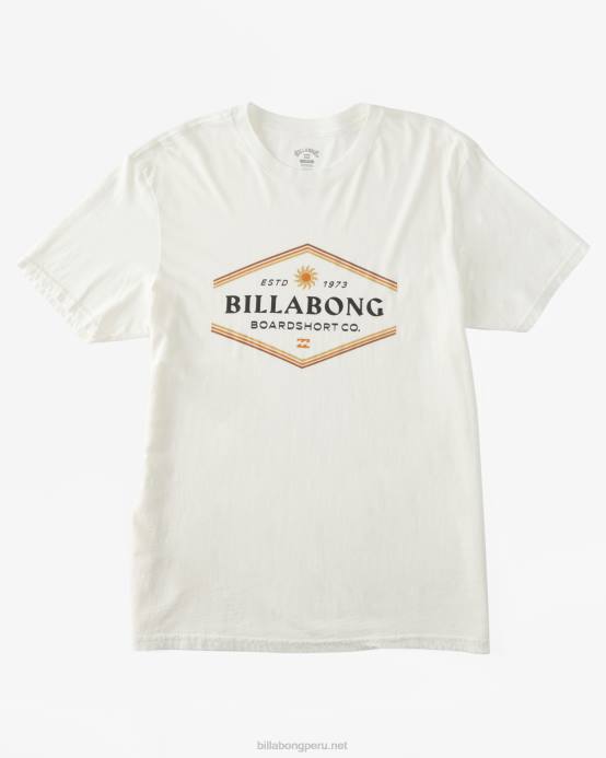 hombres blanquecino Billabong playera de manga corta con paredes 04LD526