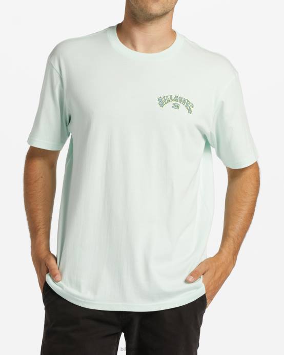 hombres cristal marino Billabong camiseta con relleno de arco 04LD392