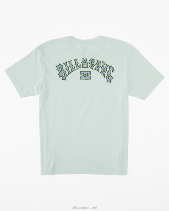 hombres cristal marino Billabong camiseta con relleno de arco 04LD392