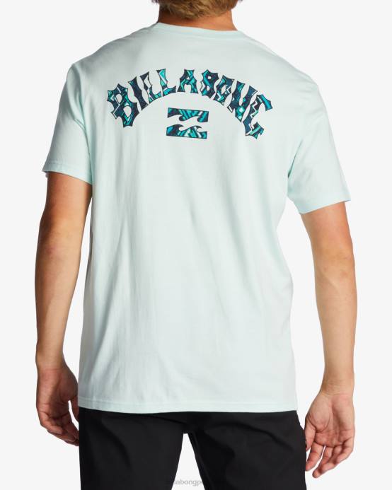 hombres cristal marino Billabong camiseta con relleno de arco 04LD523