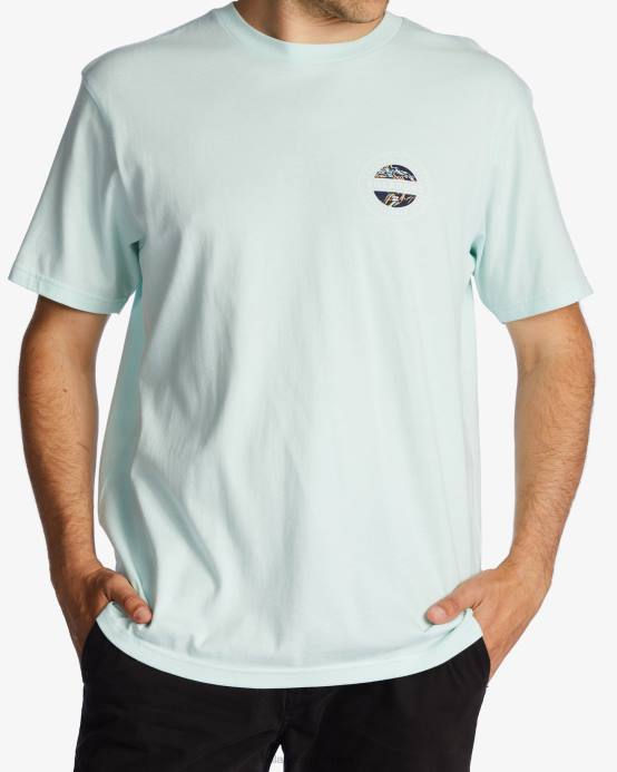 hombres cristal marino Billabong camiseta rotor 04LD576
