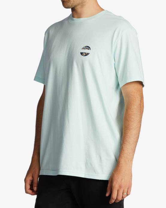 hombres cristal marino Billabong camiseta rotor 04LD576