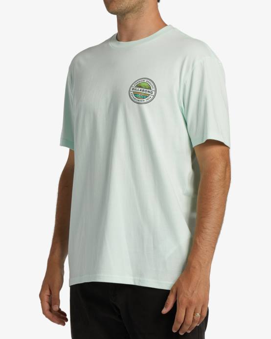 hombres cristal marino Billabong playera manga corta rotor 04LD329